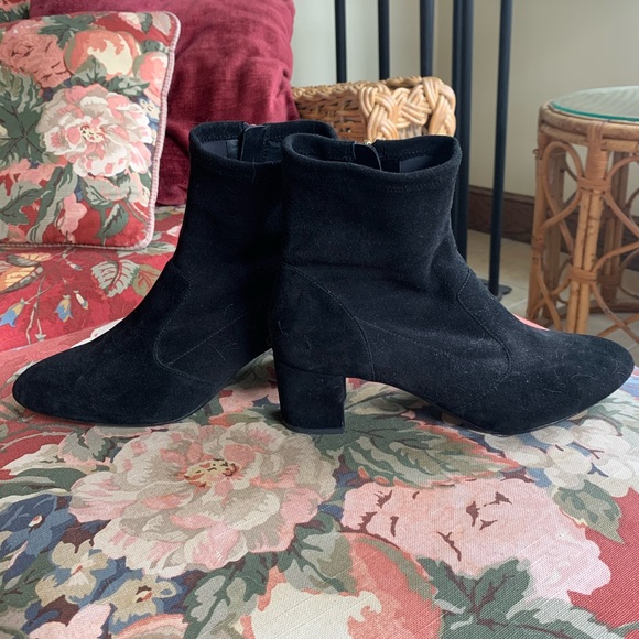 Talbots Pardo Boots Black Suede Size 8 - Picture 4 of 7